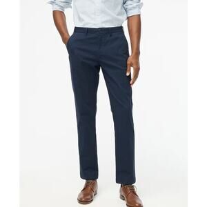 NWT J.Crew Straight Fit TruTemp365 Chino Pant In Navy Size 34x30